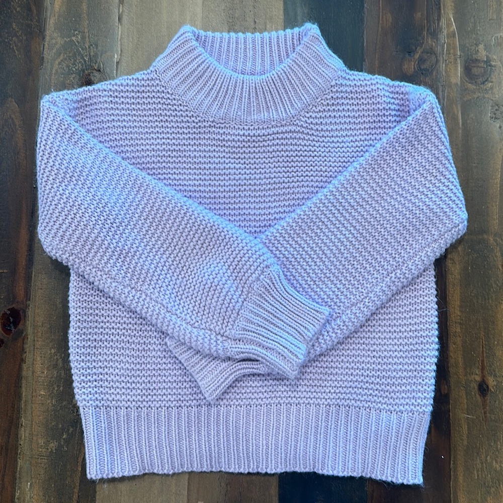 Girls Violet Knit Sweater